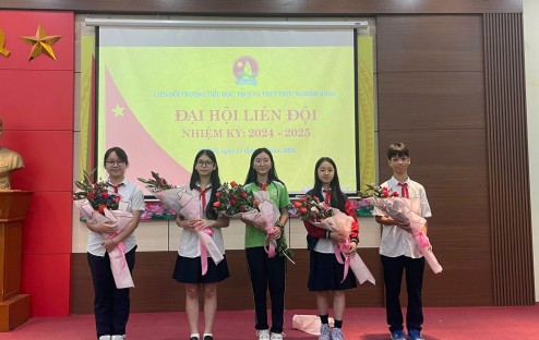 Đại hội liên đội trường TH, THCS và THPT thực nghiệm khoa học giáo dục năm học 2024-2025